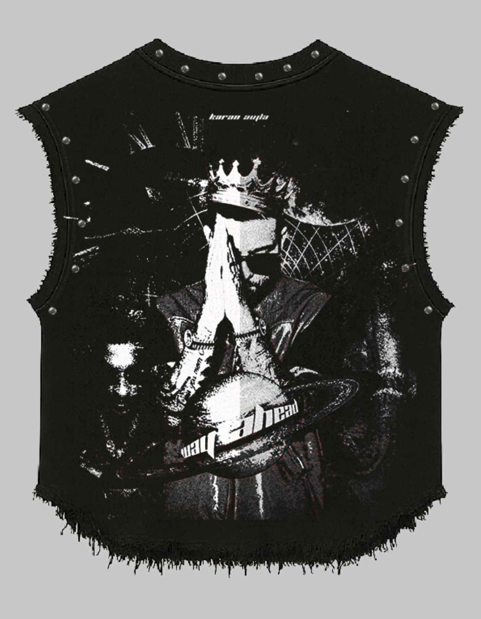 Karan Aujla vest wavy head