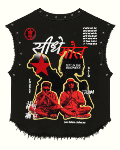 seedhe maut yellow red vest tshirt