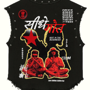 seedhe maut yellow red vest tshirt