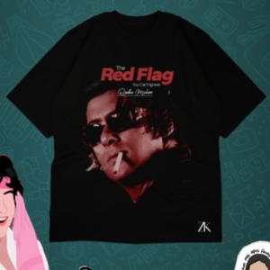 Salman khan red flag tshirt