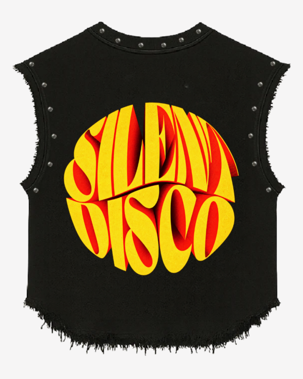 Melted Wear Dragon Graphic Studded Vest