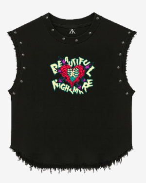 Love Is The Highest Vibration Studded Vest